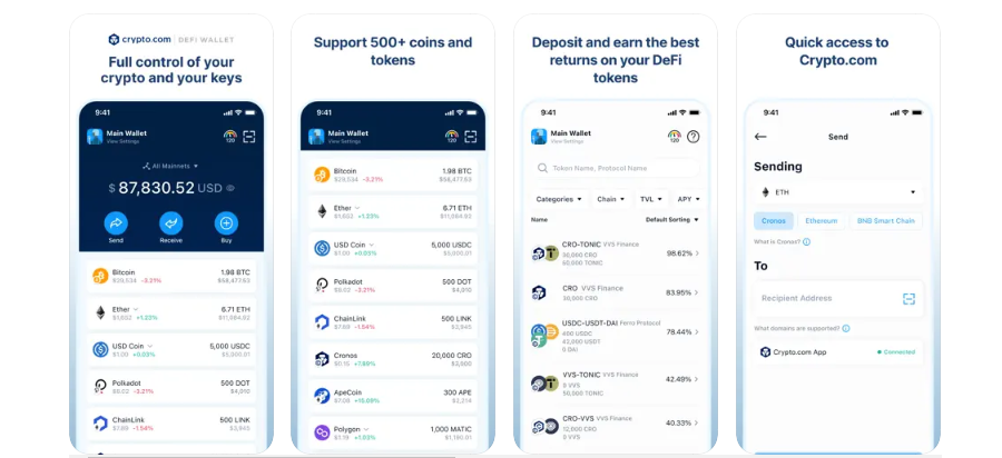 Crypto.com Wallet is available for iOS users via the App Store, where it’s ranked 4.6 out of 5