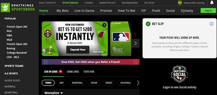 Draftkings Tennessee Sportsbook Promos