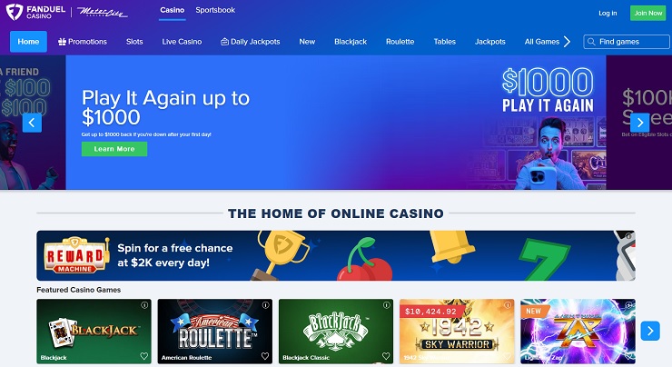 FanDuel Online Casino Payout