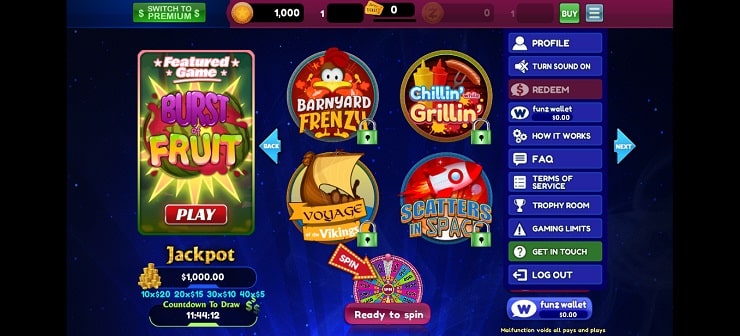 funzpoints casino website