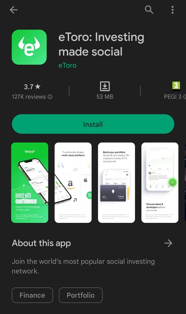 eToro app on the Google Play Store.