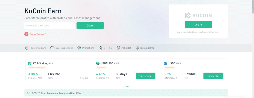 KuCoin Crypto Savings Account