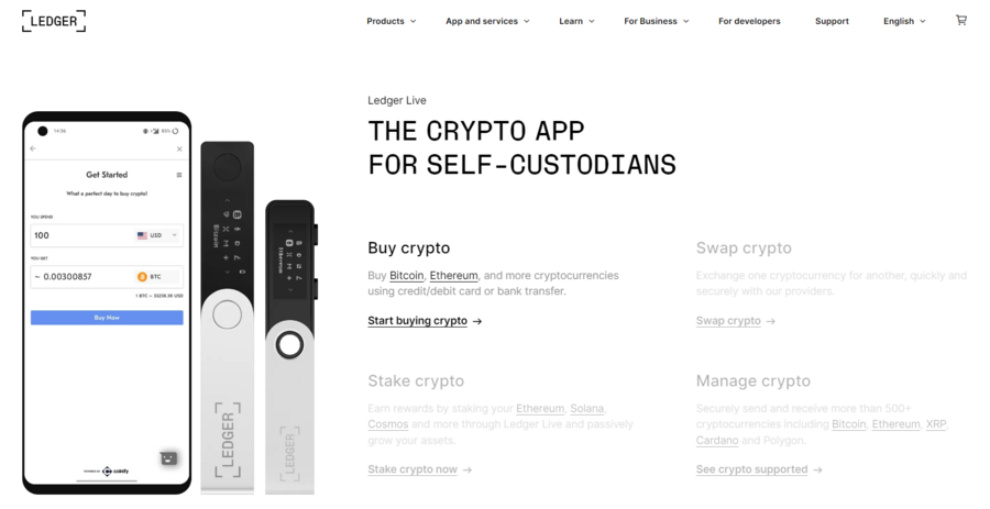 Ledger offers all the important wallet features a typical holder needs, especially through the Ledger Live app. 