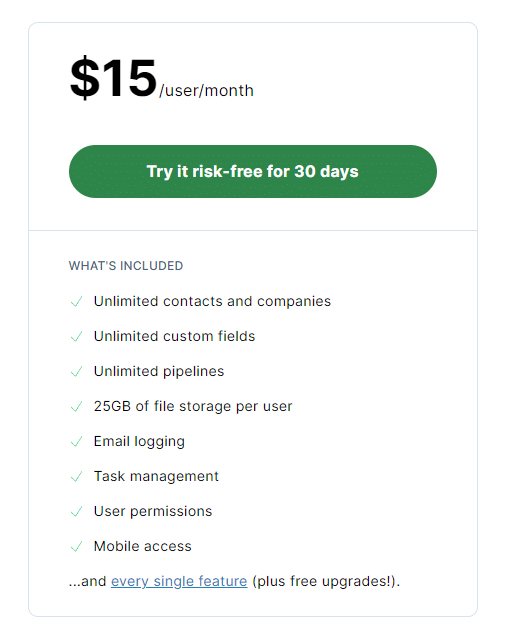 Less Annoying CRM pricing
