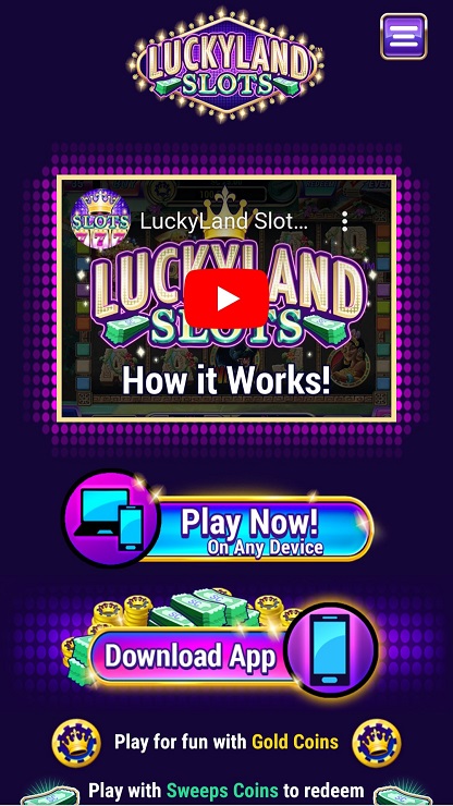 LuckyLand App Step 2