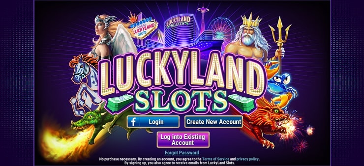 LuckyLand Slots Step 1