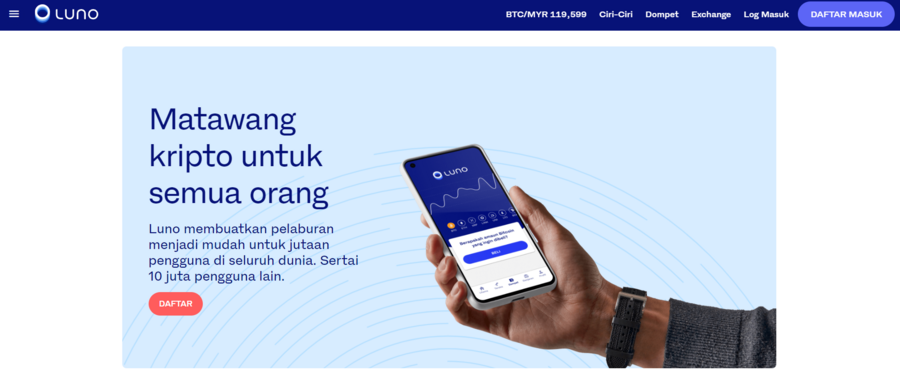 Luno is optimized for the Malaysian market and regulated by the SC.