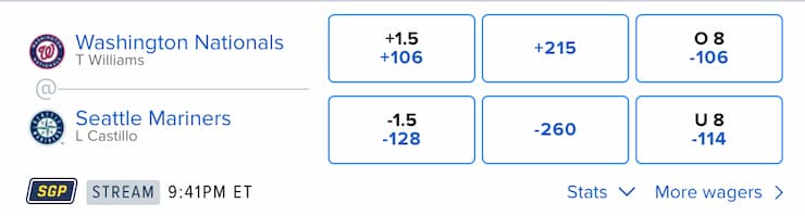 MLB spread bet