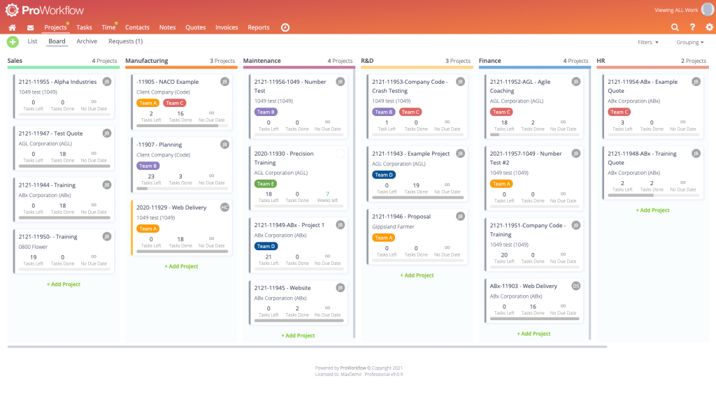 ProWorkflow Workflow Management