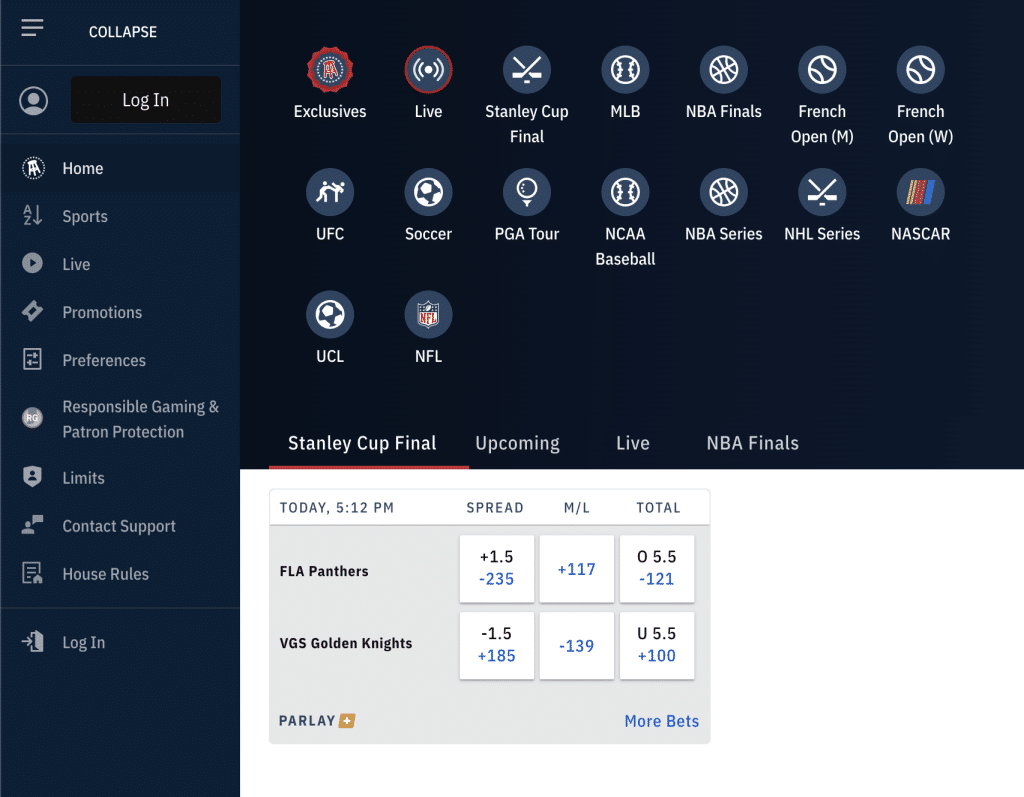 Barstool IN Betting Page