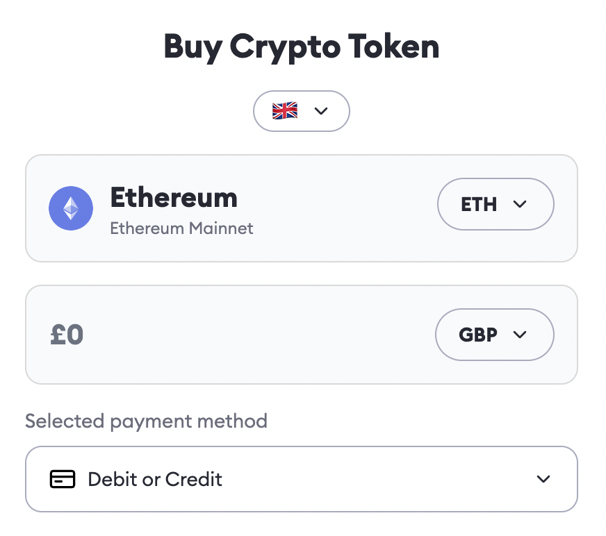 Buying Crypto via the Metamask Wallet