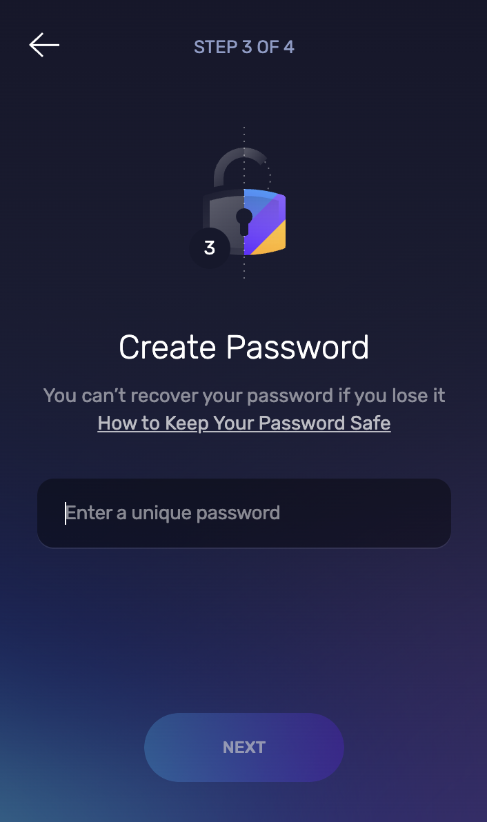 Add password to Exodus