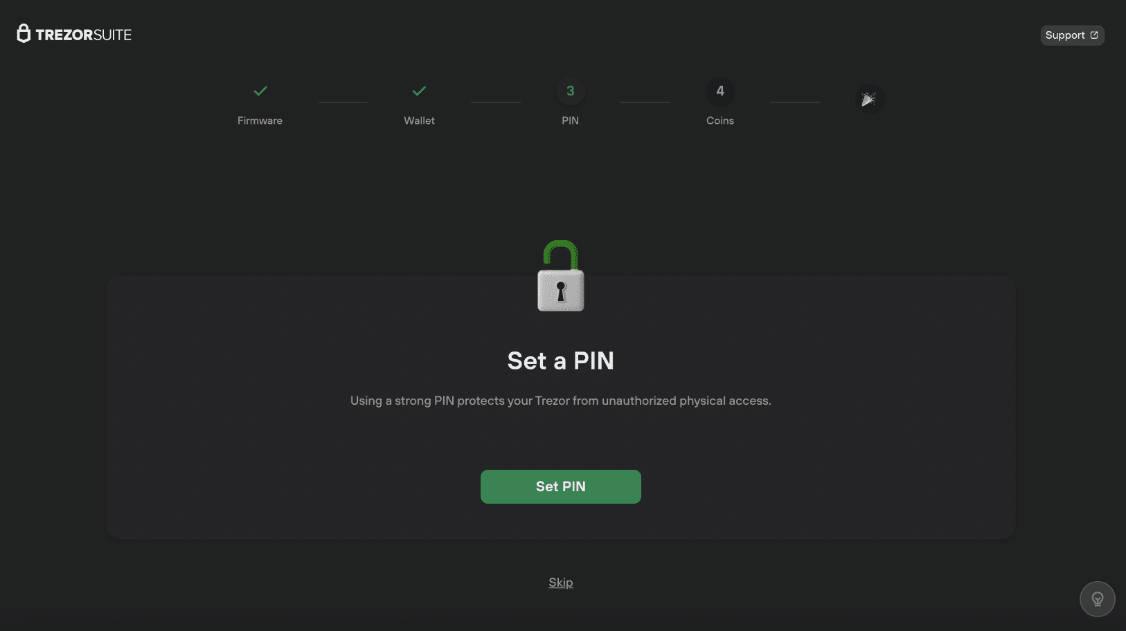 trezor PIN security