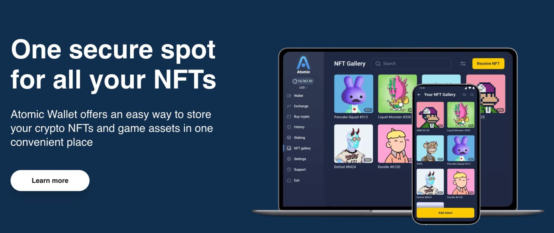 Does Atomic Wallet support NFTs?