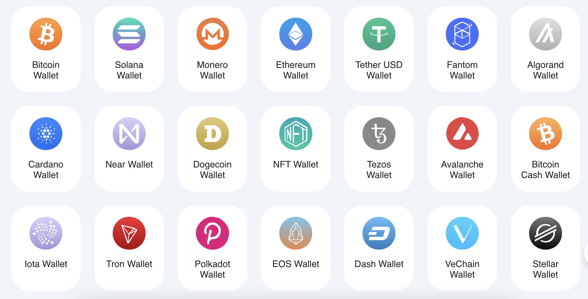 Atomic Wallet supported coins 