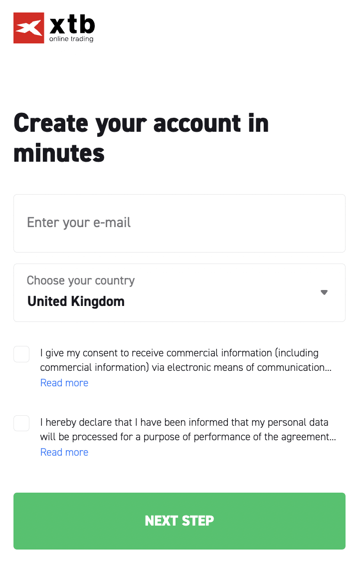 Open an XTB Account