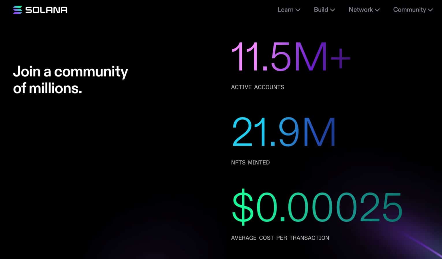Solana blockchain