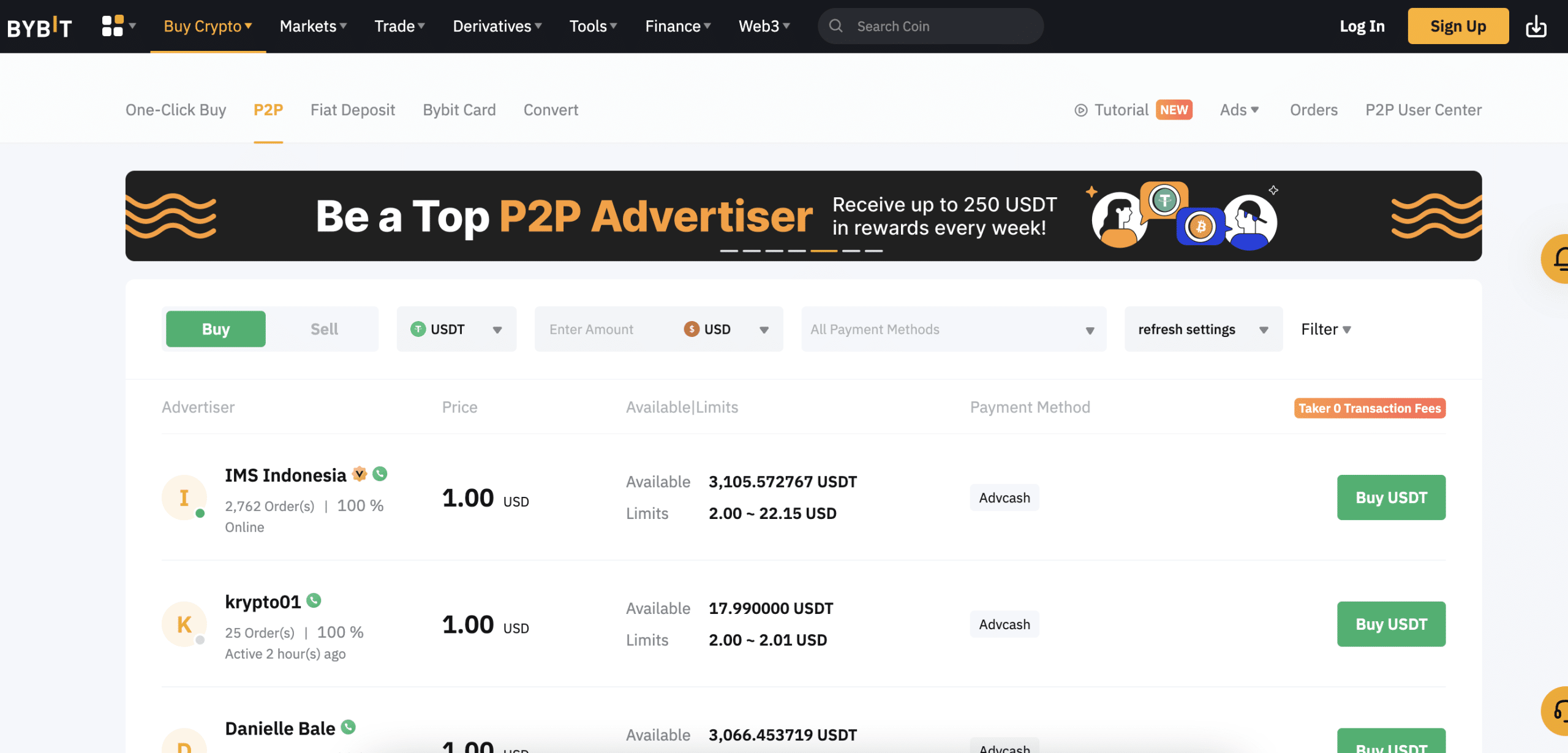 Bybit P2P review 