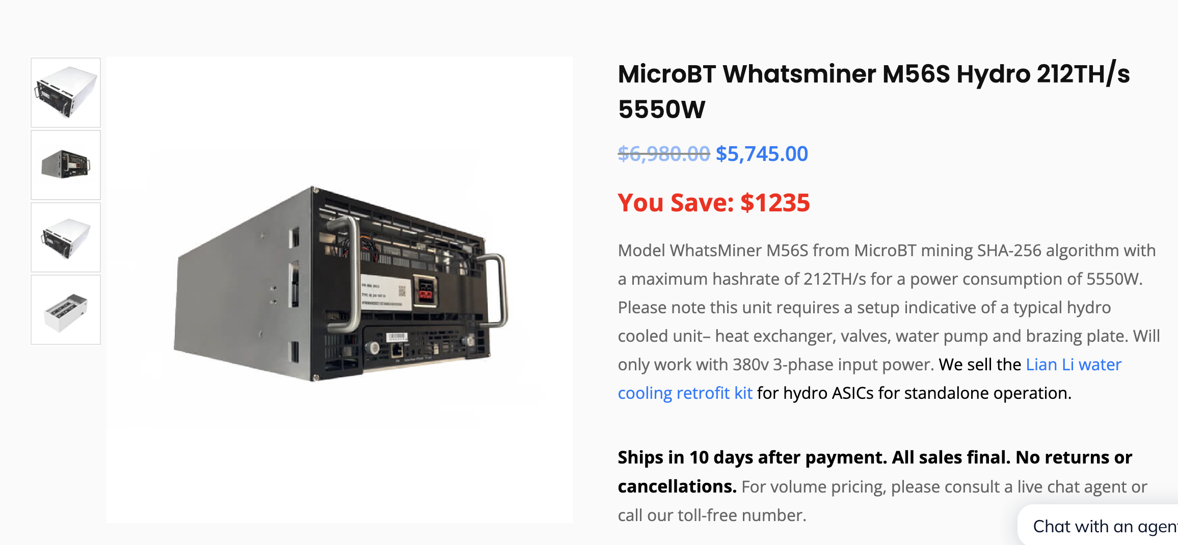 MicroBT Whatsminer M56S