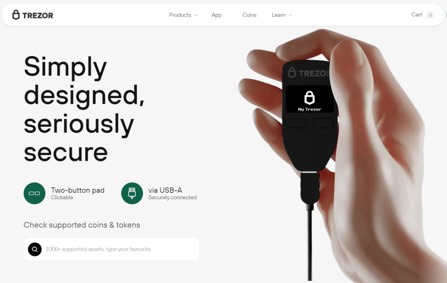 Trezor is one of the top hardware wallet companies in the world, on par with Ledger