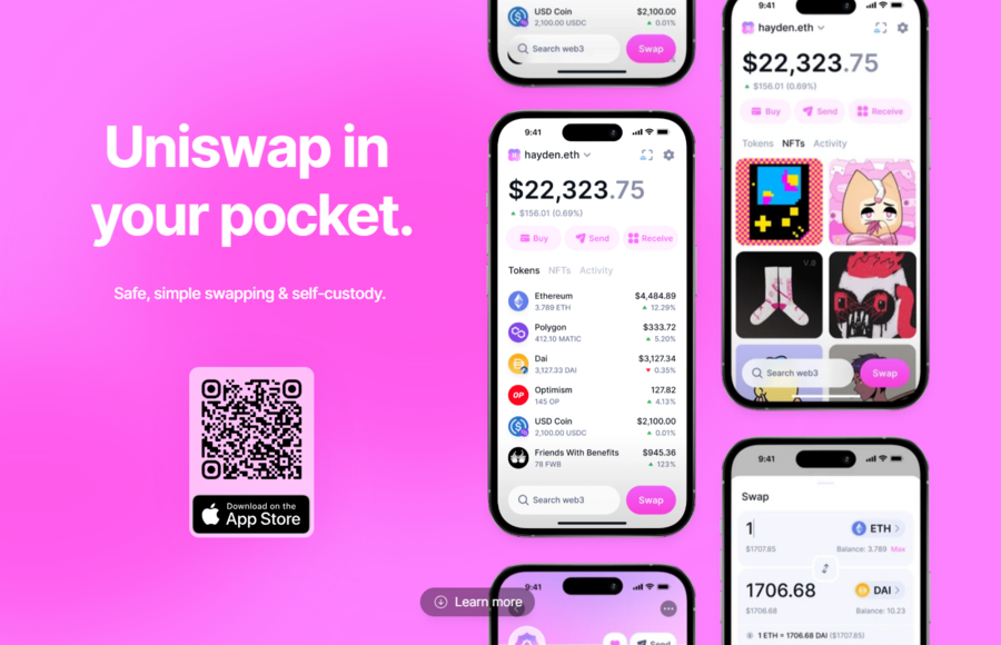 Uniswap Wallet is a simple-to-use crypto wallet that works only on iOS for now