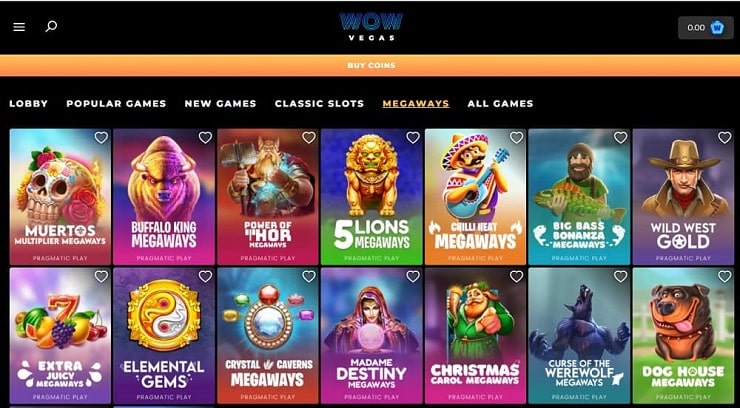 Top Games & Slots at Wow Vegas Casino: Free Sweeps Cash & Coins
