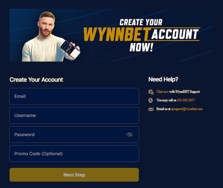 WynnBET VA Registration