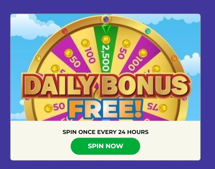 Daily Bonus offer Golden Hearts Games