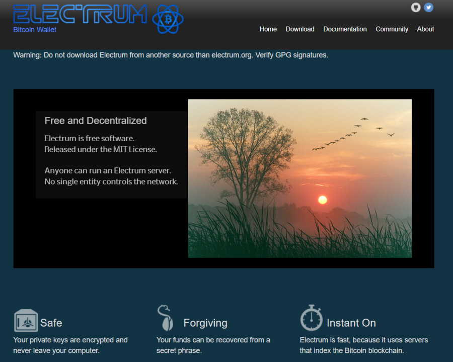 Electrum has been with the Bitcoin community since 2011. 