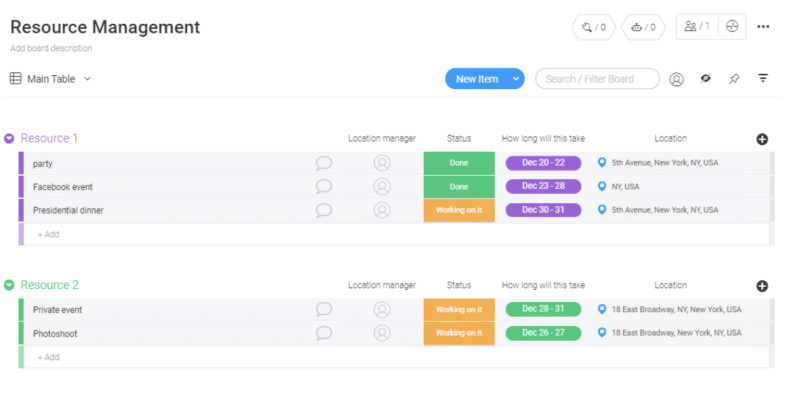 Monday.com — Overall Best Resource Management Software