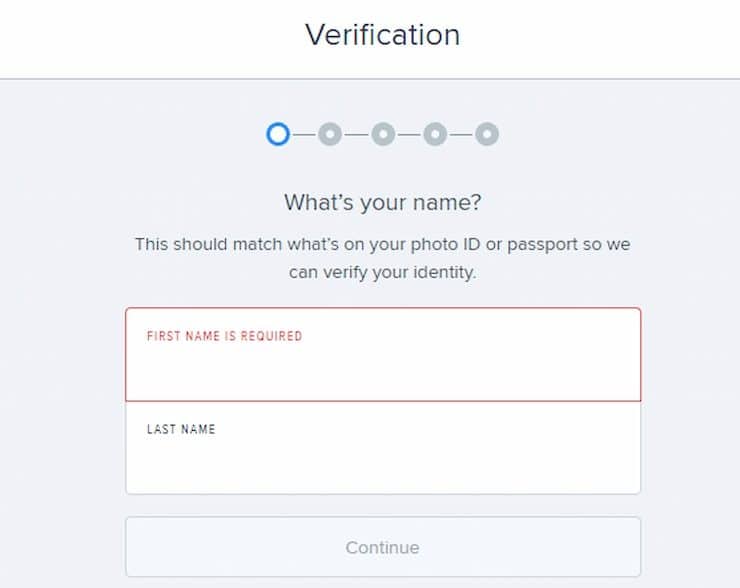 FanDuel Sign Up Form