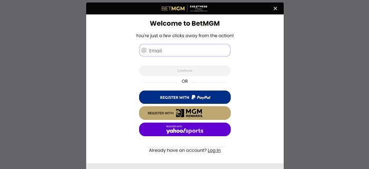 BetMGM Step 2 Register a Profile