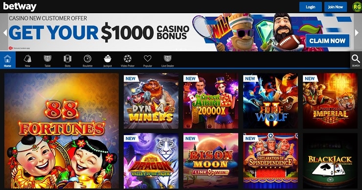 Betway Real Money Online Casino