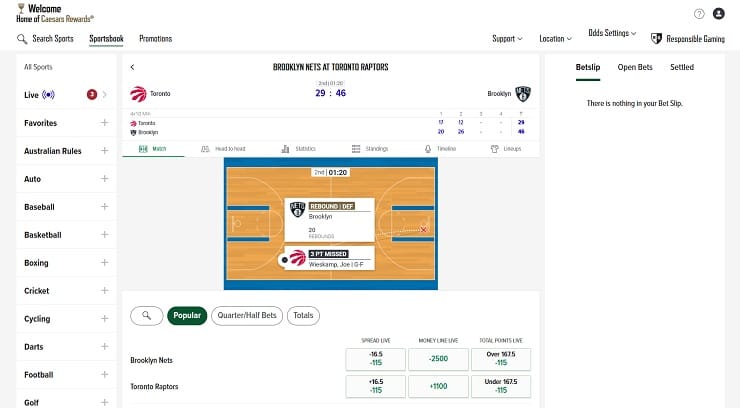 Caesars Sportsbook Puerto Rico Live Betting