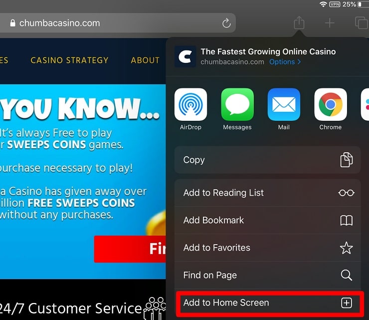 Chumba Casino Mobile Site