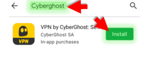 CyberGhost on Play Store