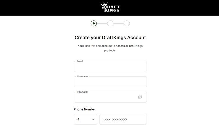 DraftKings Vermont Sign Up Form