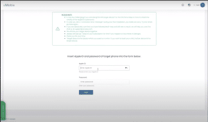 Enter Apple credentials
