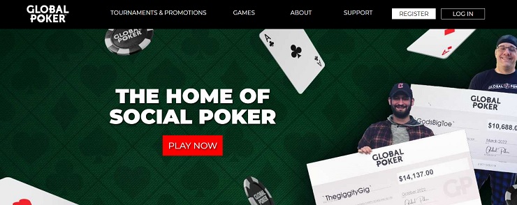 Global Poker Social Sweepstakes Poker