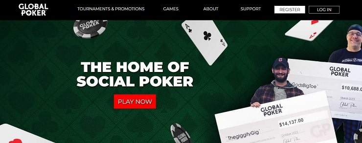 Global Poker Social Sweepstakes Poker