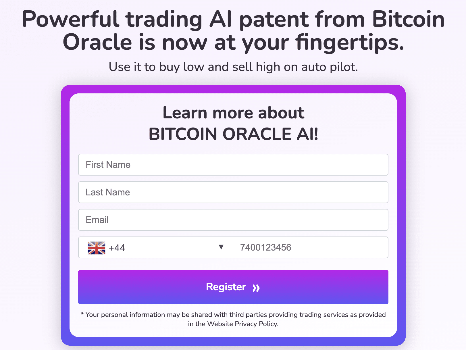 Go To Bitcoin Oracle AI