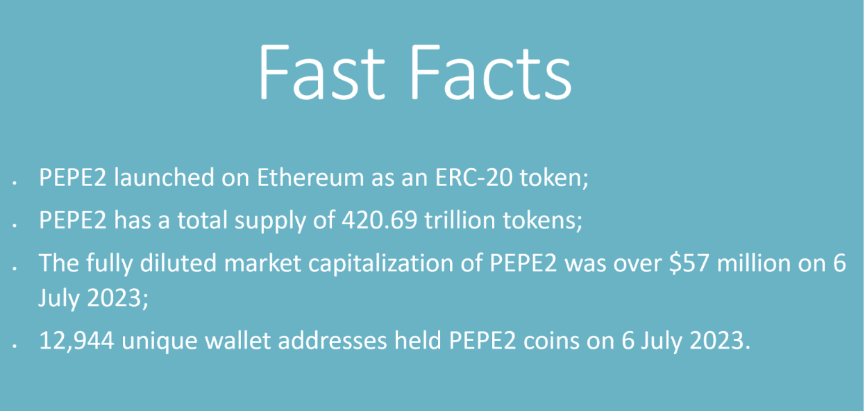 PEPE2 quick facts