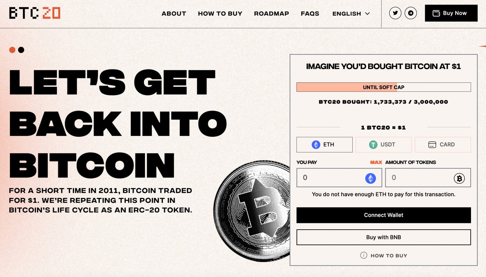 BTC20 presale