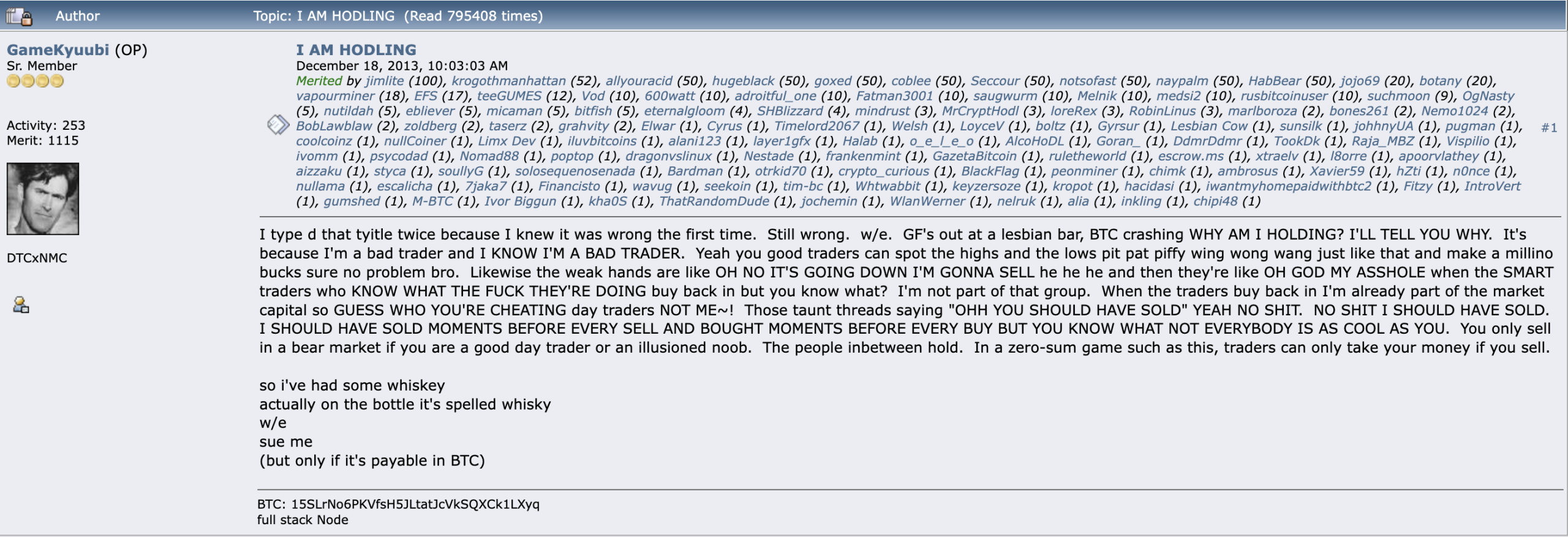 Bitcoin Forum's chat screenshot