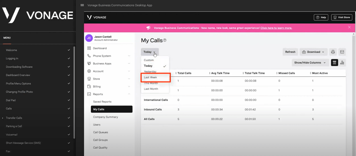 Vonage Call Tracking Software
