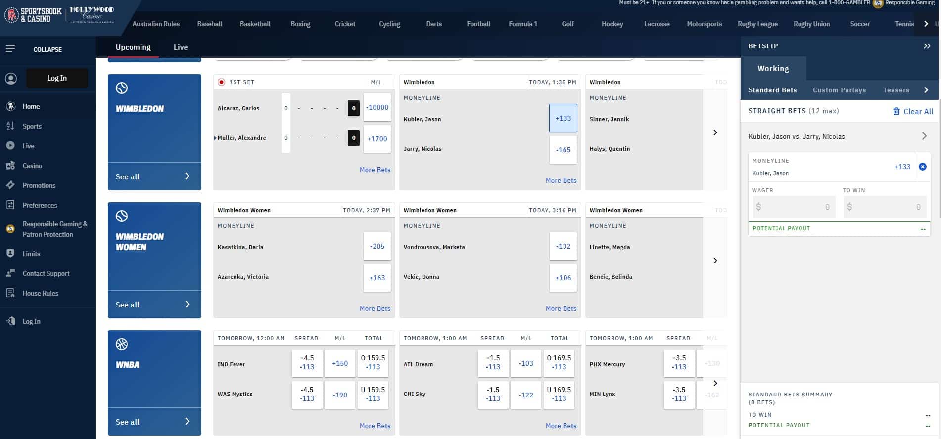Barstool NY betting types