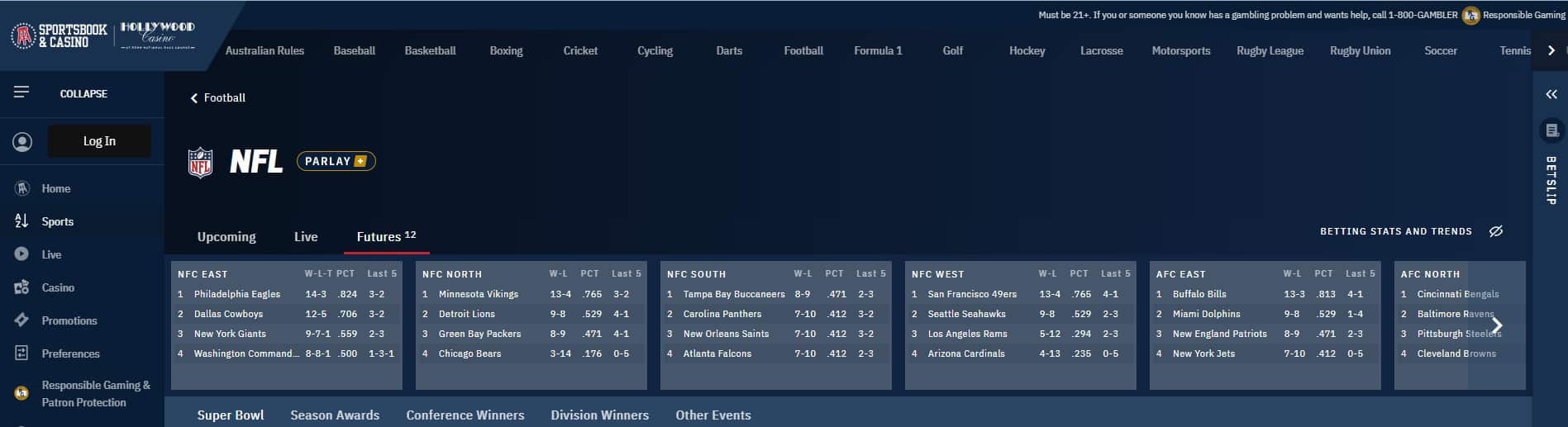 barstool NY betting features