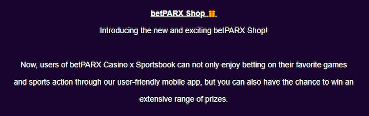 betPARX PA shop