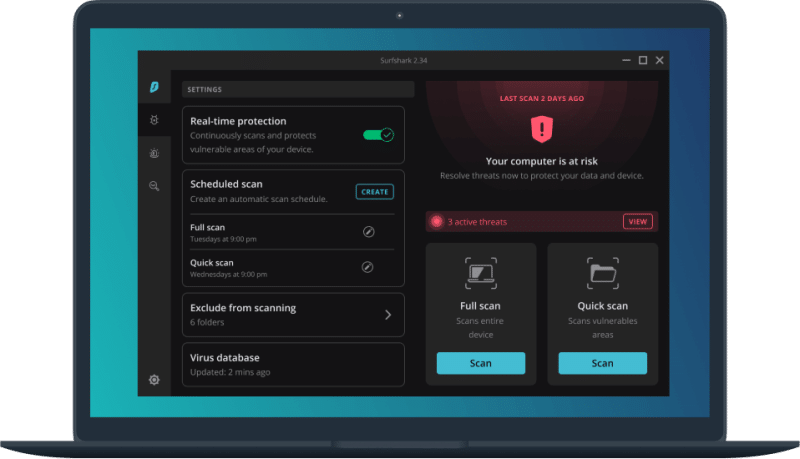 Surfshark antivirus tools