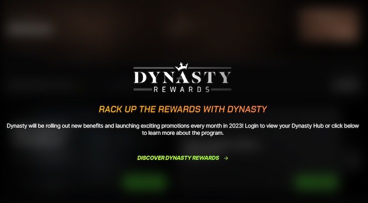 Dynasty rewards